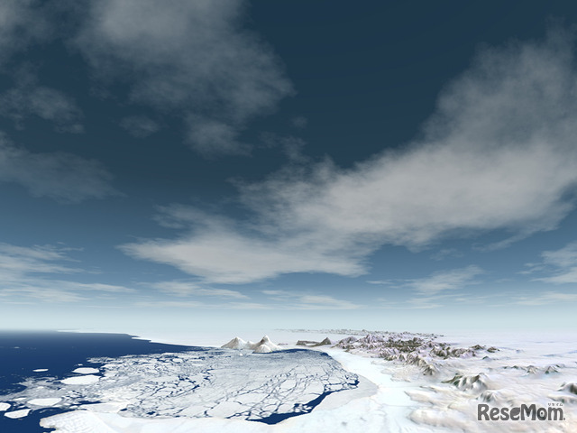 地球上での氷の世界、南極