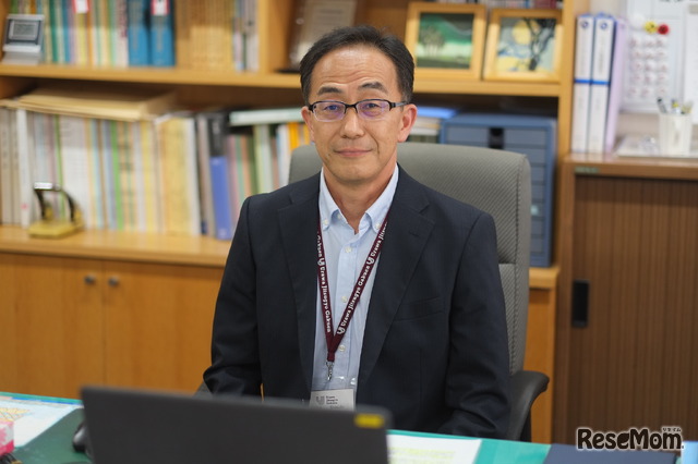 取材に応じてくれた浦和実業学園中学校・高等学校　校長の岡田慎一先生