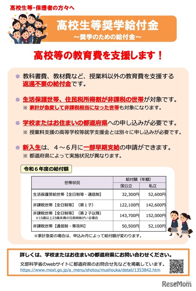 高校生等奨学給付金