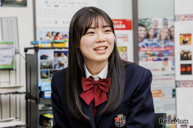 立命館守山高等学校3年生で「latte link」に所属の三村由莉さん