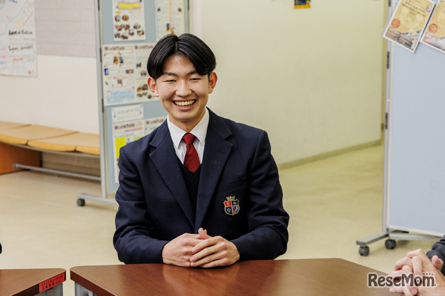 立命館守山高等学校3年生の山田健太郎さん