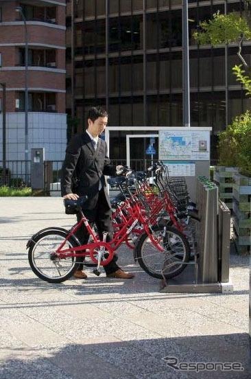 横浜市とNTTドコモが社会実験として実施しているサイクルシェア「baybike（ベイバイク）」