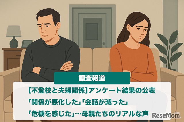 「不登校の保護者の夫婦関係」調査