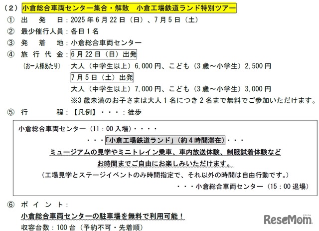 ツアー概要