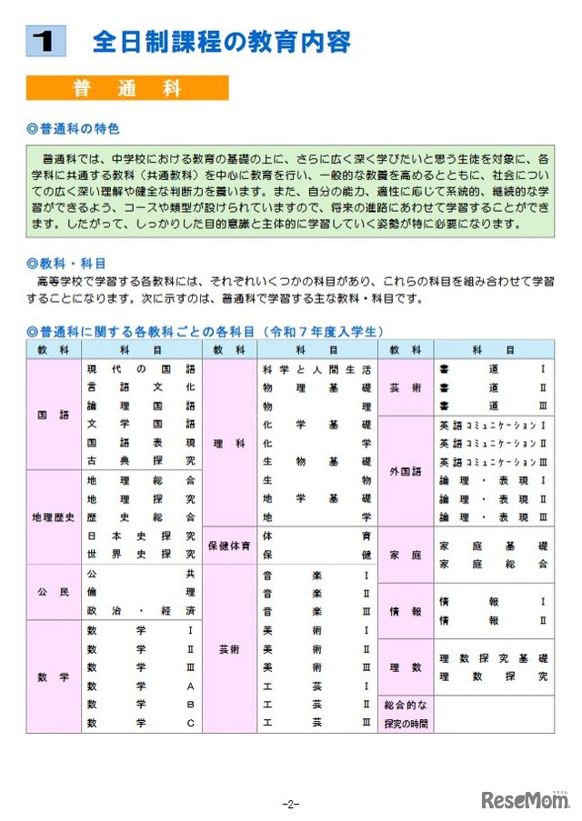 普通科