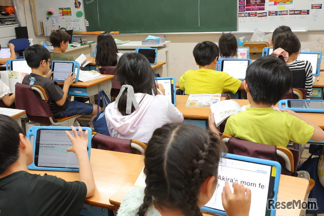 タブレットを使って学習