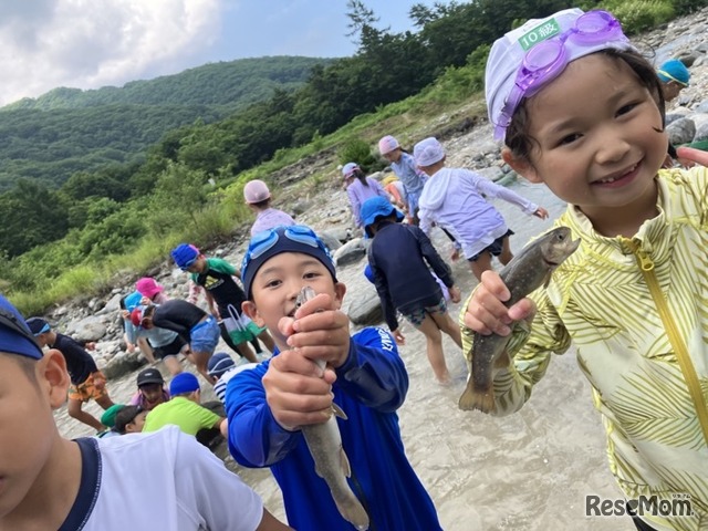 林間学校きつねキャンプのようす