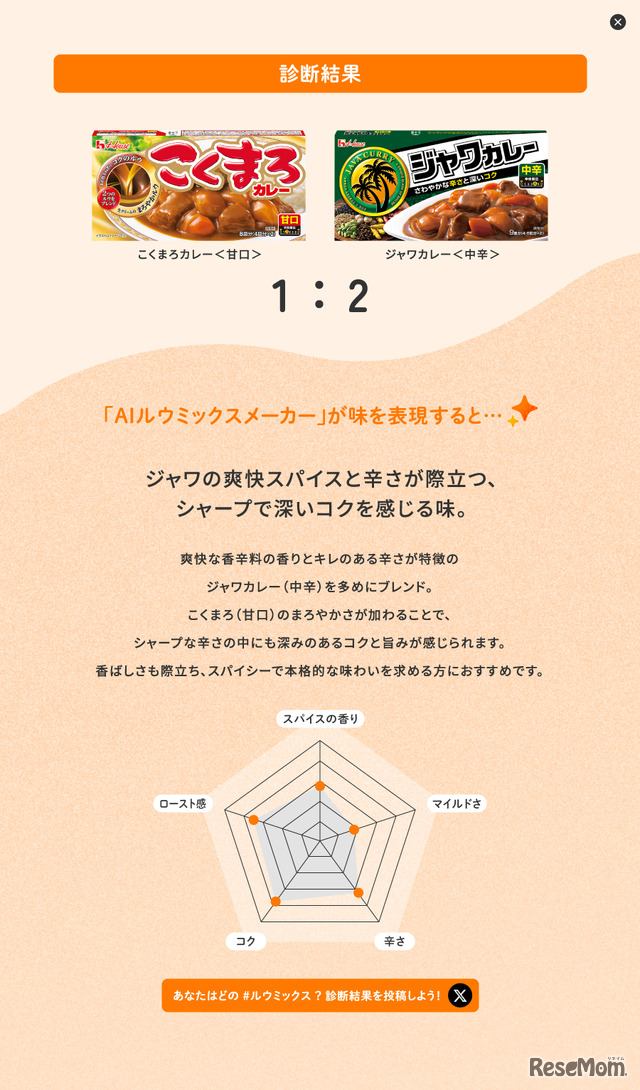 診断結果画面2