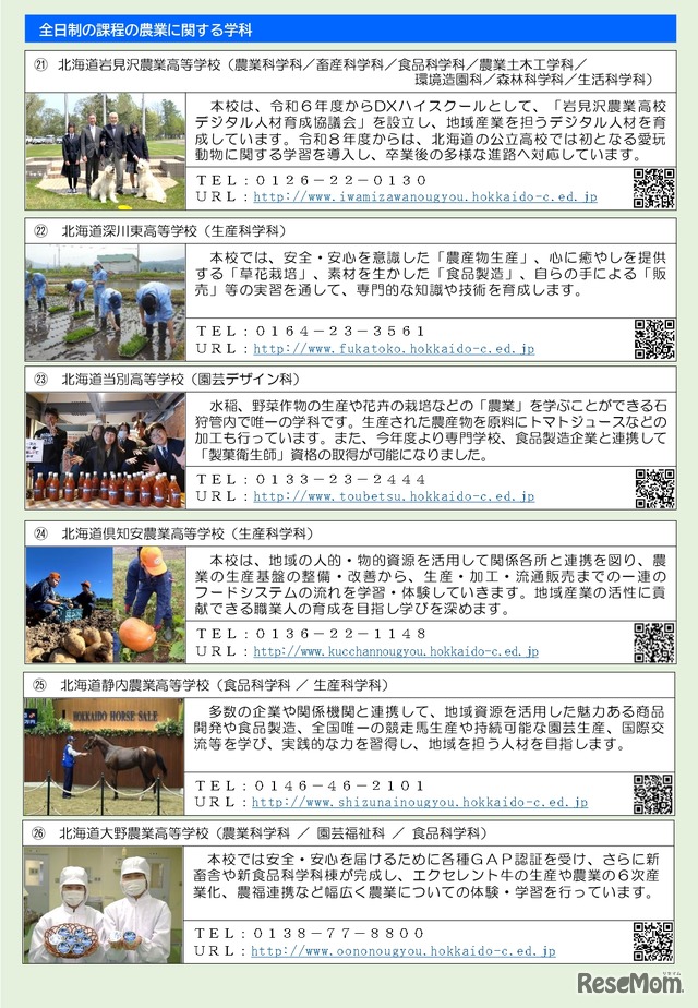 道立高等学校への道外からの出願について