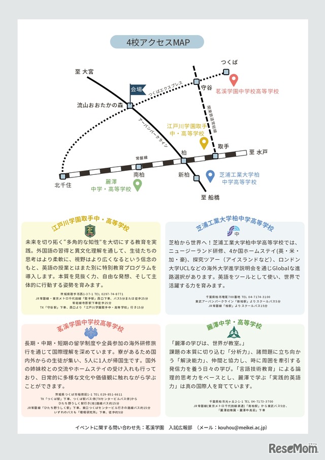 国際教育に強い私学4校シンポジウム