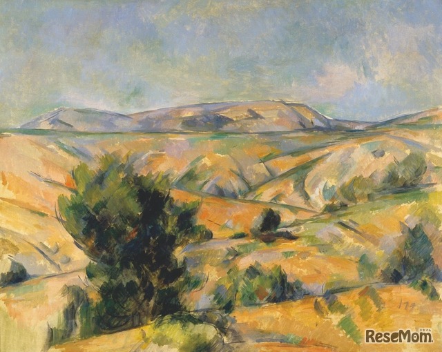 ポール・セザンヌ「ガルダンヌから見たサント゠ヴィクトワール山」1892–95年 油彩、カンヴァス 73.0×92.0cm 横浜美術館蔵