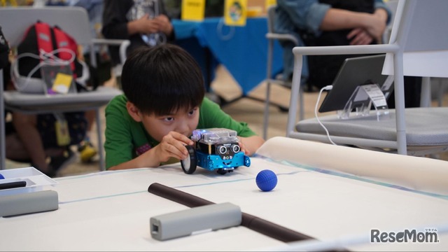 ロボット射的でプログラミングチャレンジ！