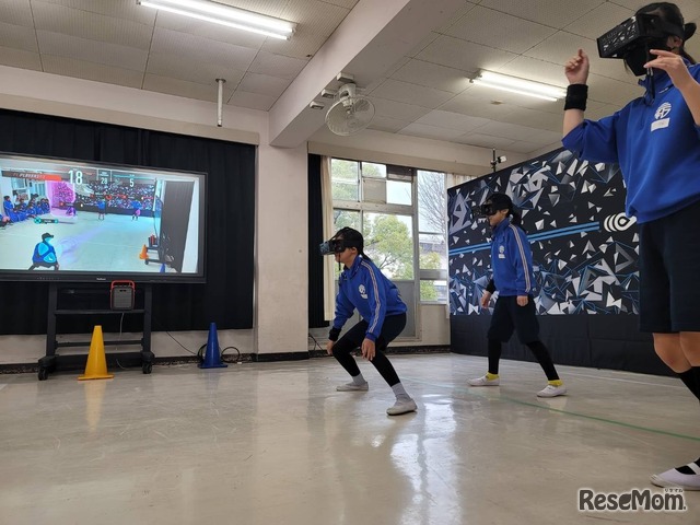 HADOプレイ中のようす