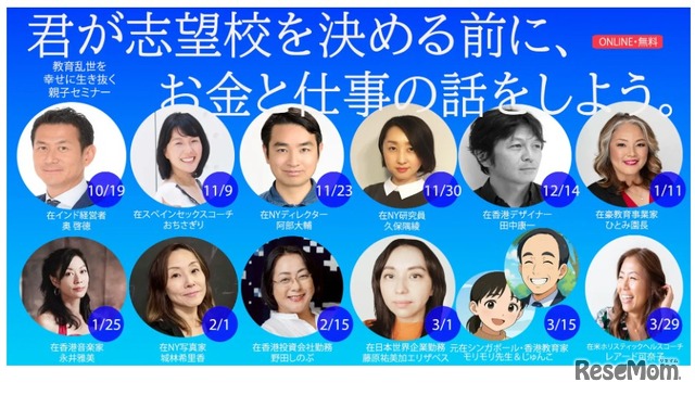 NEXT2035親子オンライン無料セミナー「君が志望校を決める前に、お金と仕事の話をしよう。」第2弾セミナー