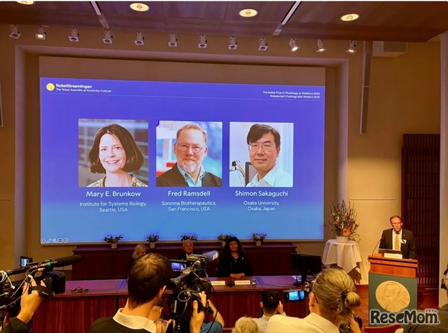 2025年のノーベル生理学・医学賞の発表　Photo: Cecilia Odlind