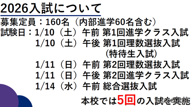 2026年入試について