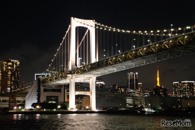 東京港夜景観賞ツアーでの夜景