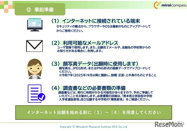 事前準備　(c) Mitsubishi Research Institute DCS Co.,Ltd.