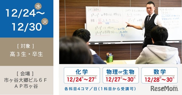 医学部受験 冬期医進特訓