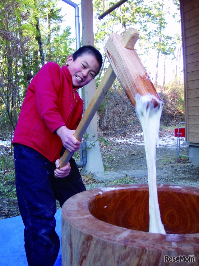 冬の信州こども山賊キャンプのようす