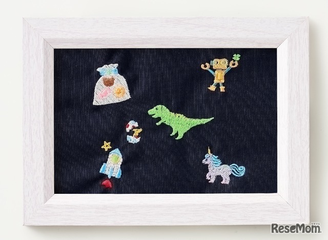 カラーモチーフ刺繍