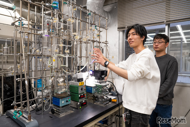 加藤さんと氏家さんが案内してくれた研究室のようす