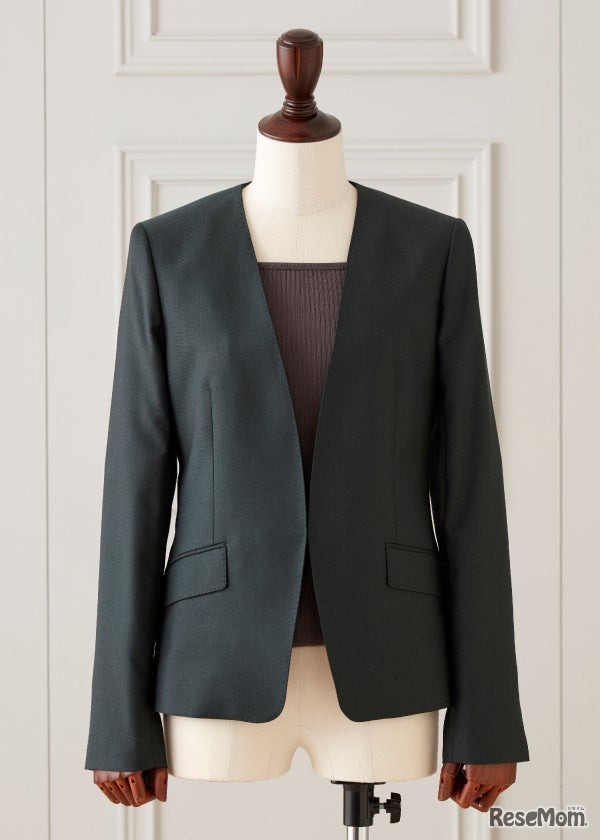 ノーカラー（ホック）ジャケット