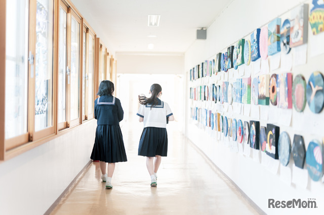 日本女子大学附属中学校の校内