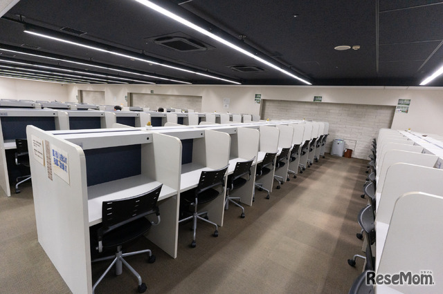 個別ブース型の自習室