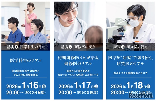 医師を志す君へ贈る3講演