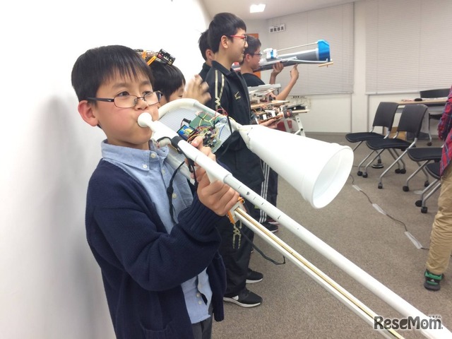 課題レポートや面接で強力なアピール材料になった自作の電子トロンボーン