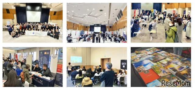 2025年春の留学フェアのようす（来場者約500名）