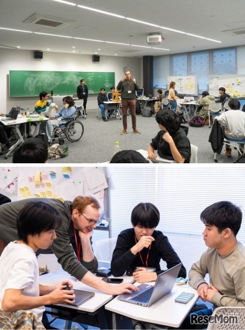 教員は教えるだけでなく、学生の気付きを促し、考える力を育てる。