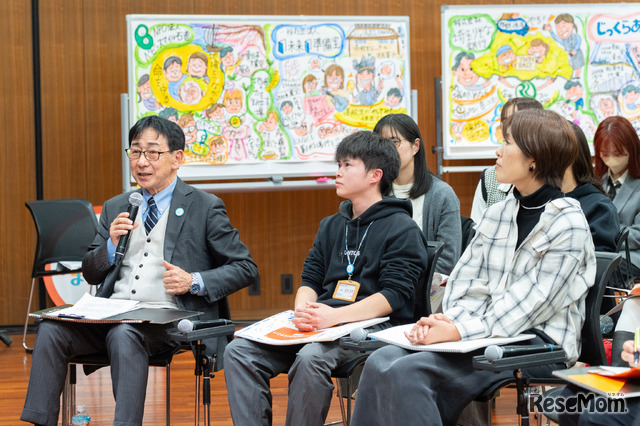 右から、NPO法人じっくらあと理事長 小浦詩氏、一般社団法人JUNTOS代表理事 吉村迅翔氏、南九州大学 人間発達学部 子ども教育学科 学部長 教授 宮内孝氏