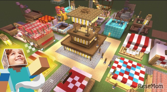 マインクラフトで屋台建築体験