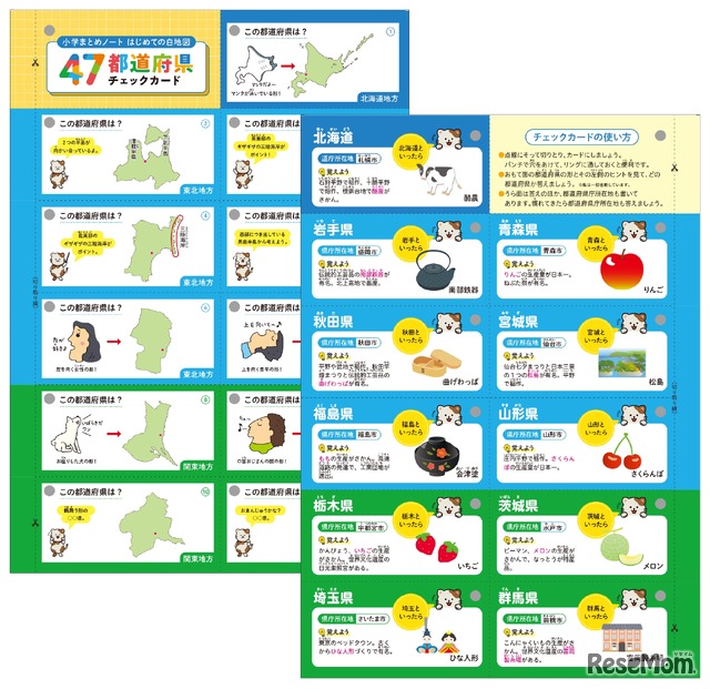 47都道府県チェックカード