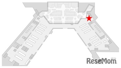 第1ターミナル北ウイング４階 出発ロビー（保安検査前エリア）