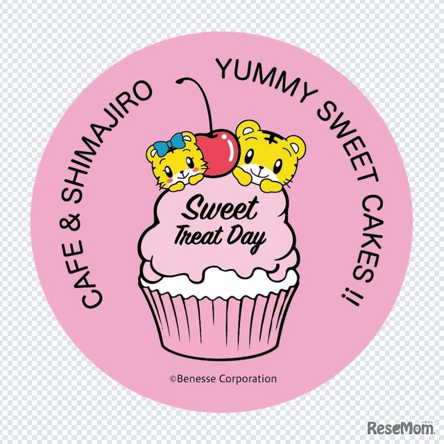 cafe＆Shimajiroステッカー（3枚組）　(c) Benesse Corporation 1988-2026 / しまじろう