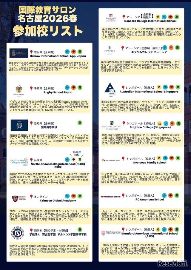 国際教育サロン、名古屋