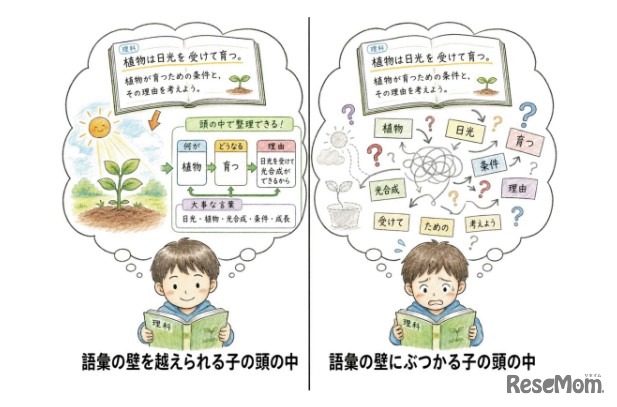 「語彙の壁」のイメージ