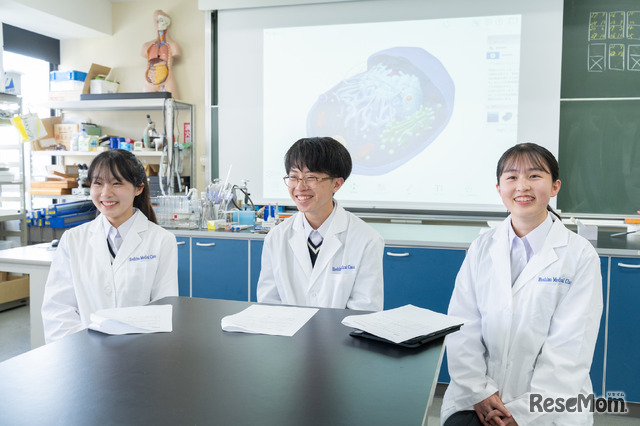インタビュー取材に応じてくれた星野高校 医専コース1期生の皆さん