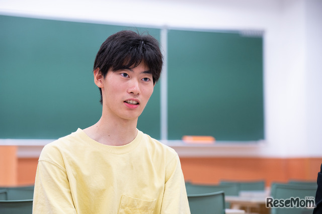 京都大学工学部理工化学科 1年生 道端大也さん
