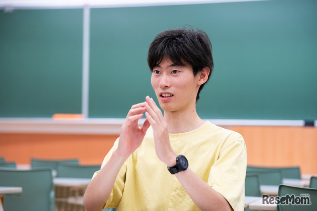 京都大学工学部理工化学科 1年生 道端大也さん