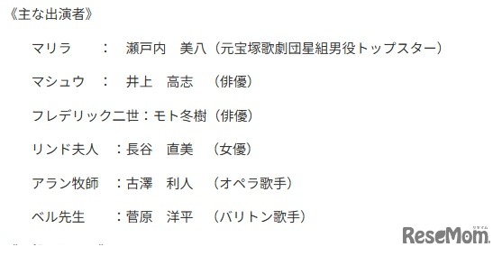おもな出演者