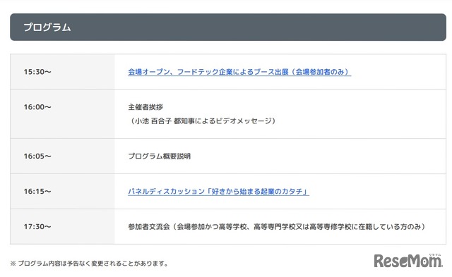 プログラム