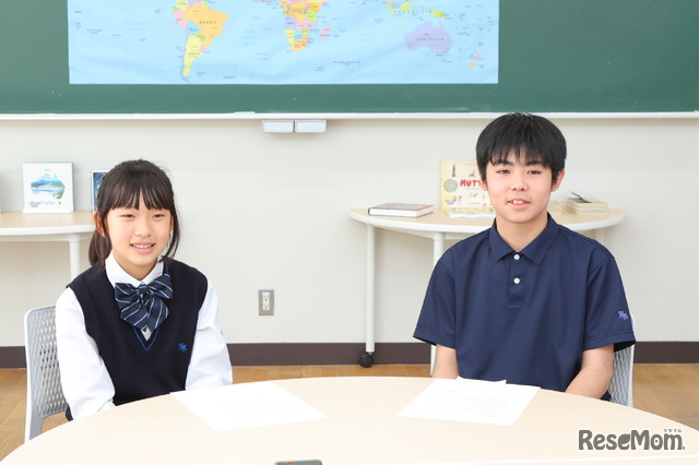 共学化1期生の中学1年生のおふたり