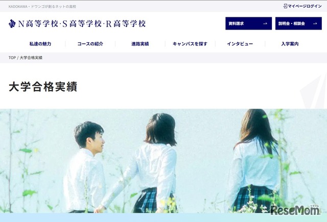 大学合格実績