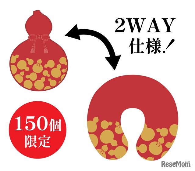 「秀吉の馬印・千成瓢箪」ネックピローセット券
