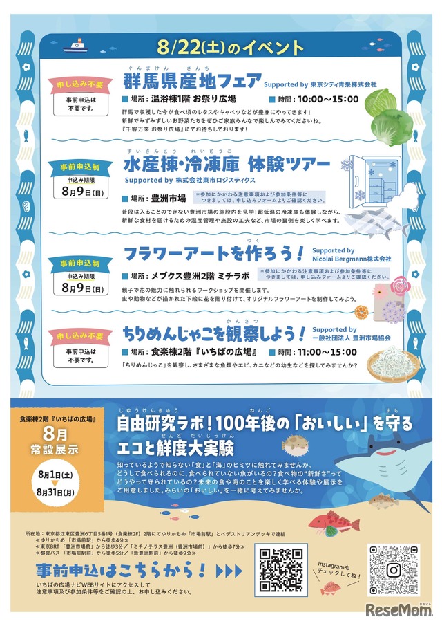 なつやすみは市場でたのしもう！