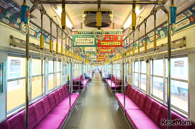 森永ラムネ×西鉄電車 「応援列車」のイメージ